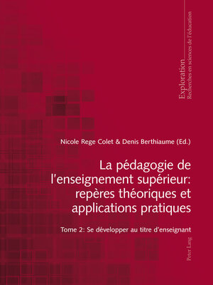 cover image of La pédagogie de l'enseignement supérieur